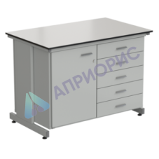 Стол-тумба 1 дверь (левая) + 5 ящиков 1200х750х900, LABGRADE