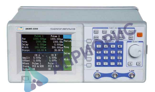 Поверка генератора импульса АКИП-3301, АКИП-3302, АКИП-3303, АКИП-3304, АКИП-3305