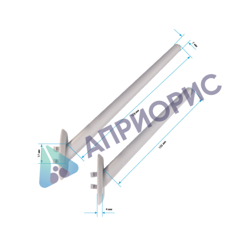 Сушилка для пробирок Stegler 0362В (полипропилен, 27 мест, 400х550х110 мм)