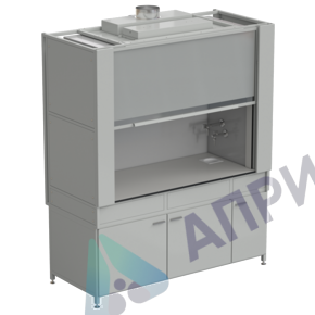 Шкаф вытяжной с коконом из стеклопластика с водой с ВЗБ светильником 1800х820х2240 мм, раб. поверхность - LABGRADE