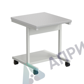 Стол подкатной 600x550x640 мм, раб. поверхность - ЛАМИНАТ БЕЛЫЙ