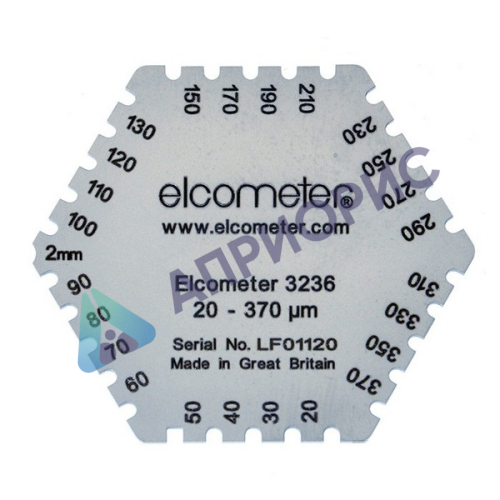 Калибровка гексагональной гребенки Elcometer 3236