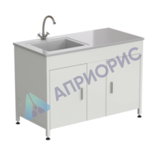 Стол-мойка 1200x600x850 мм, раковина слева, материал раковины - СТЕКЛОПЛАСТИК