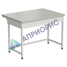 Стол лабораторный упрощенный 1200х850х850 мм, раб. поверхность - ЛАМИНАТ СЕРЫЙ