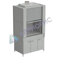 Шкаф вытяжной с коконом из стеклопластика без воды с ВЗБ светильником 1200х820х2240 мм, раб. поверхность - LABGRADE