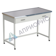 Стол лабораторный с 1 ящиком 1212х610х850 мм, раб. поверхность - МОНОЛИТНЫЙ КЕРАМОГРАНИТ