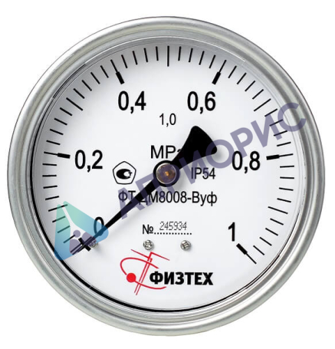 Поверка мановакуумметров общетехнических пылевлагозащищенных ДА8008-ВУф Без заполнения