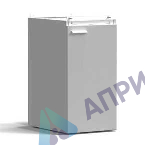 Тумба подвесная дверь правая 400х540х760, высокая, серый металл - СТАЛЬ