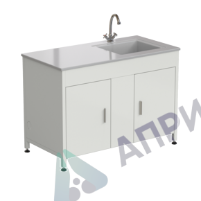 Стол-мойка 1200x600x850 мм, раковина справа, материал раковины - СТЕКЛОПЛАСТИК