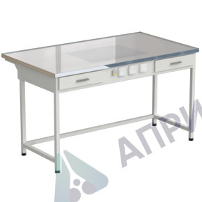 Стол с подсветкой рабочей зоны 1515х850х850, раб. поверхность - LABGRADE-лайт