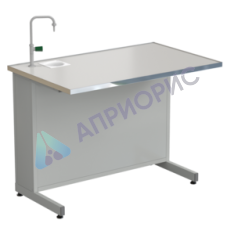Стол демонстрационный с подводом воды 1212х750х900, раб. поверхность - LABGRADE-лайт