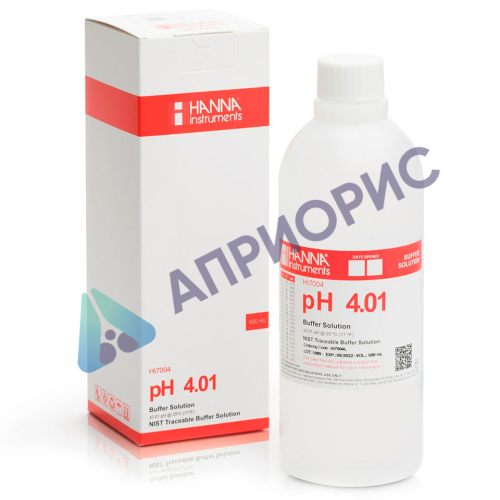 Раствор для калибровки HANNA HI 7004L (рН 4,01, 500 мл)