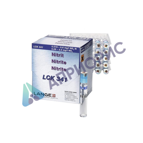 Набор реагентов HACH LCK341 (нитриты, 0,015-0,6 мг/л, 0,05-2 мг/л)
