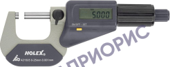 Поверка микрометра Holex 421505, исп. 421505_0-25, 421505_25-50, 421505_50-75 и 421505_75-100