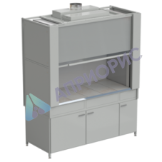 Шкаф вытяжной с коконом из стеклопластика без воды с ВЗБ светильником 1800х820х2240 мм, раб. поверхность - КЕРАМИКА