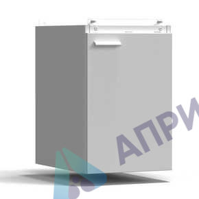 Тумба подвесная дверь правая 400х540х610 мм, средняя, серый металл - СТАЛЬ