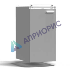 Тумба подвесная дверь левая 400х540х760, высокая, серый металл - СТАЛЬ