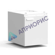 Тумба подвесная дверь правая 400х540х465 мм, низкая, белый металл - СТАЛЬ