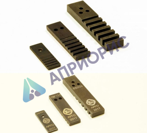 Эталон канавочный Fe №2 (12) с маркировкой и поверкой