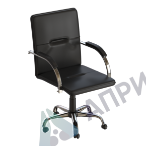 Кресло учителя (высота 410-540 мм) (с подлокотниками, ролики)