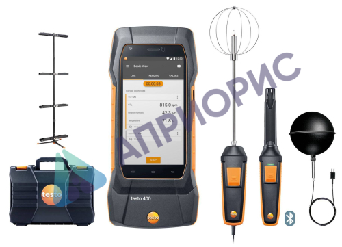 Комплект Testo 400 для оценки качества воздуха и уровня комфорта в помещении со стойкой