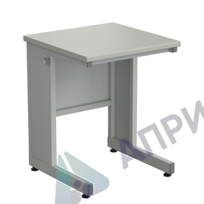 Стол ученический 600х600х760, раб. поверхность - ЛАМИНАТ СЕРЫЙ