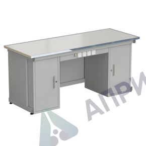 Стол демонстрационный с двумя напольными тумбами, с электрикой 2000х750х900, раб. поверхность - LABGRADE-лайт