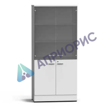 Шкаф для посуды 900х500х2000 мм серый