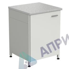 Тумба 610х600х850 дверь левая, ЛАМИНАТ БЕЛЫЙ