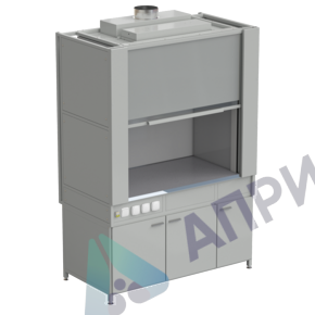 Шкаф вытяжной с коконом из стеклопластика без воды с электрикой 1500х820х2240, раб. поверхность - МОНОЛИТНЫЙ КЕРАМОГРАНИТ