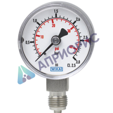 Поверка манометров с трубкой Бурдона, нержавеющая сталь модель 131.11