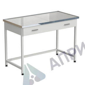 Стол лабораторный с 1 ящиком 1212х610х850 мм, раб. поверхность - КЕРАМОГРАНИТ