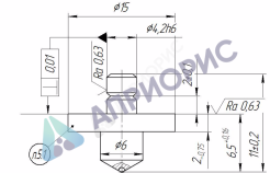 Наконечник алмазный тип Кнуп (Knoop) для микротвердомеров ПМТ-3 и ПМТ-5