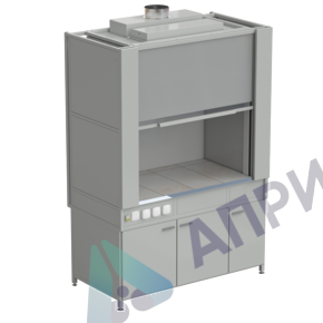 Шкаф вытяжной с коконом из стеклопластика без воды с электрикой 1500х820х2240, раб. поверхность - КЕРАМИКА