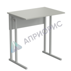 Стол ученический упрощенный 700х500х760, раб. поверхность - ЛАМИНАТ СЕРЫЙ