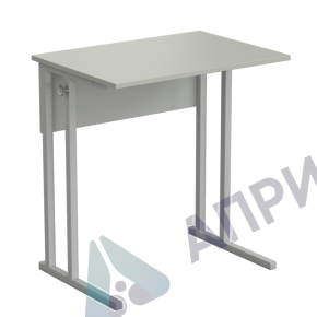 Стол ученический упрощенный 700х500х760, раб. поверхность - ЛАМИНАТ СЕРЫЙ