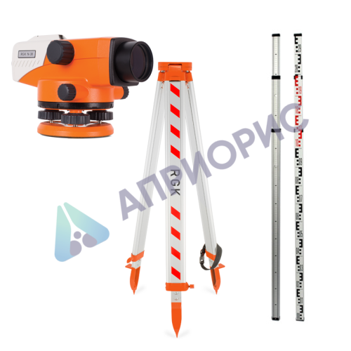Комплект оптический нивелир RGK N-38 штатив  рейка - 3 в 1