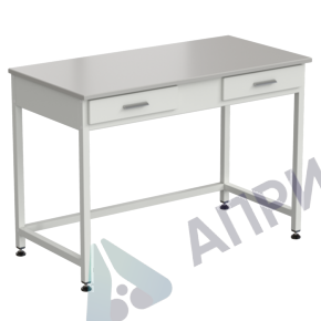 Стол лабораторный с 2 ящиками 1200х600х850 мм, раб. поверхность - DURCON