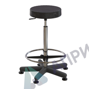 Табурет лабораторный на опорах (высота 620-760 мм) (кожзам)