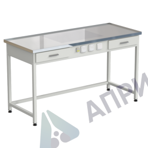 Стол с подсветкой рабочей зоны 1515х610х850, раб. поверхность - LABGRADE-лайт