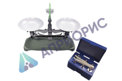 Весы учебные с гирями до 200 граммов