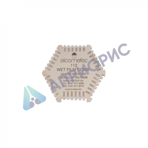 Elcometer 112 гексагональная гребенка для измерения толщины мокрого слоя