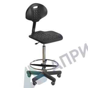Стул лабораторный на роликах (высота 620-760 мм) (полиуретан)