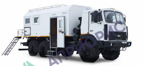 Передвижная мастерская АНРВ на шасси МАЗ-631705 с КМУ