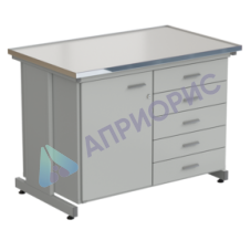 Стол-тумба 1 дверь (левая) + 5 ящиков 1212х750х900, LABGRADE-лайт