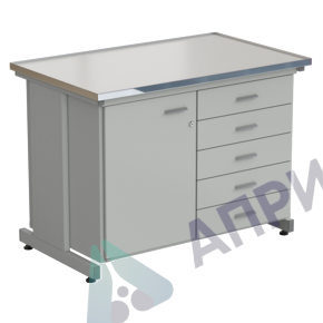 Стол-тумба 1 дверь (левая) + 5 ящиков 1212х750х900, LABGRADE-лайт