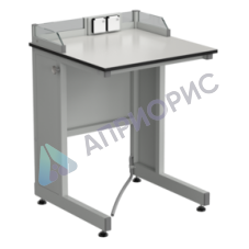 Стол ученический с бортиком и розетками 600х600х840, раб. поверхность - LABGRADE