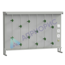 Стенд титровальный 1400х250х985, серый металл