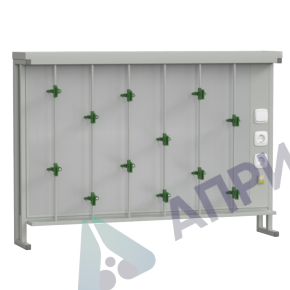 Стенд титровальный 1400х250х985, серый металл