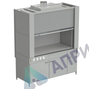 Шкаф вытяжной с коконом из стеклопластика без воды с электрикой 1800х820х2240 мм, раб. поверхность - LABGRADE